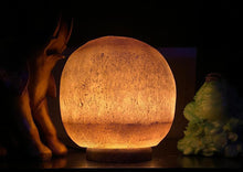 Load image into Gallery viewer, Himalayan Sphere-Shaped Hand Carved Salt Lamp