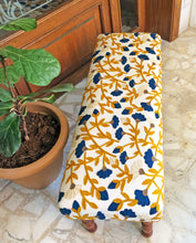 Load image into Gallery viewer, Nature-Inspired Floral Embroidery Bench
