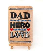 Load image into Gallery viewer, Hero Dad Wooden Board