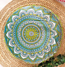 Load image into Gallery viewer, Bold Mandala Circular Cushion