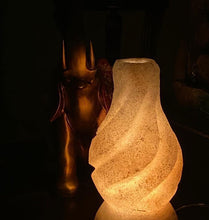 Load image into Gallery viewer, Himalayan Traditional Lamp-Shaped Hand-Carved Salt Lamp
