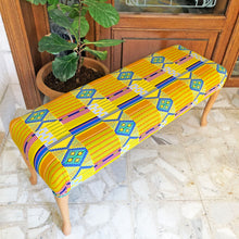 Load image into Gallery viewer, Statement Piece: Colorful Bench with Bohemian Accents
