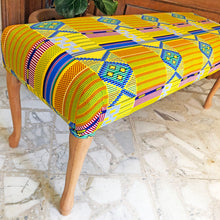 Load image into Gallery viewer, Statement Piece: Colorful Bench with Bohemian Accents

