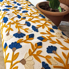 Load image into Gallery viewer, Nature-Inspired Floral Embroidery Bench
