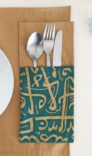 Load image into Gallery viewer, Verdant Elegance Green Table Runner dining table set
