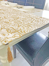 Load image into Gallery viewer, Verdant Elegance white dining table Runner set
