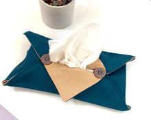 Load image into Gallery viewer, Teal Fabric Tissue Cover
