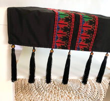 Load image into Gallery viewer, Noir Embroidered Table Runner
