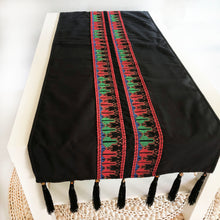 Load image into Gallery viewer, Noir Embroidered Table Runner
