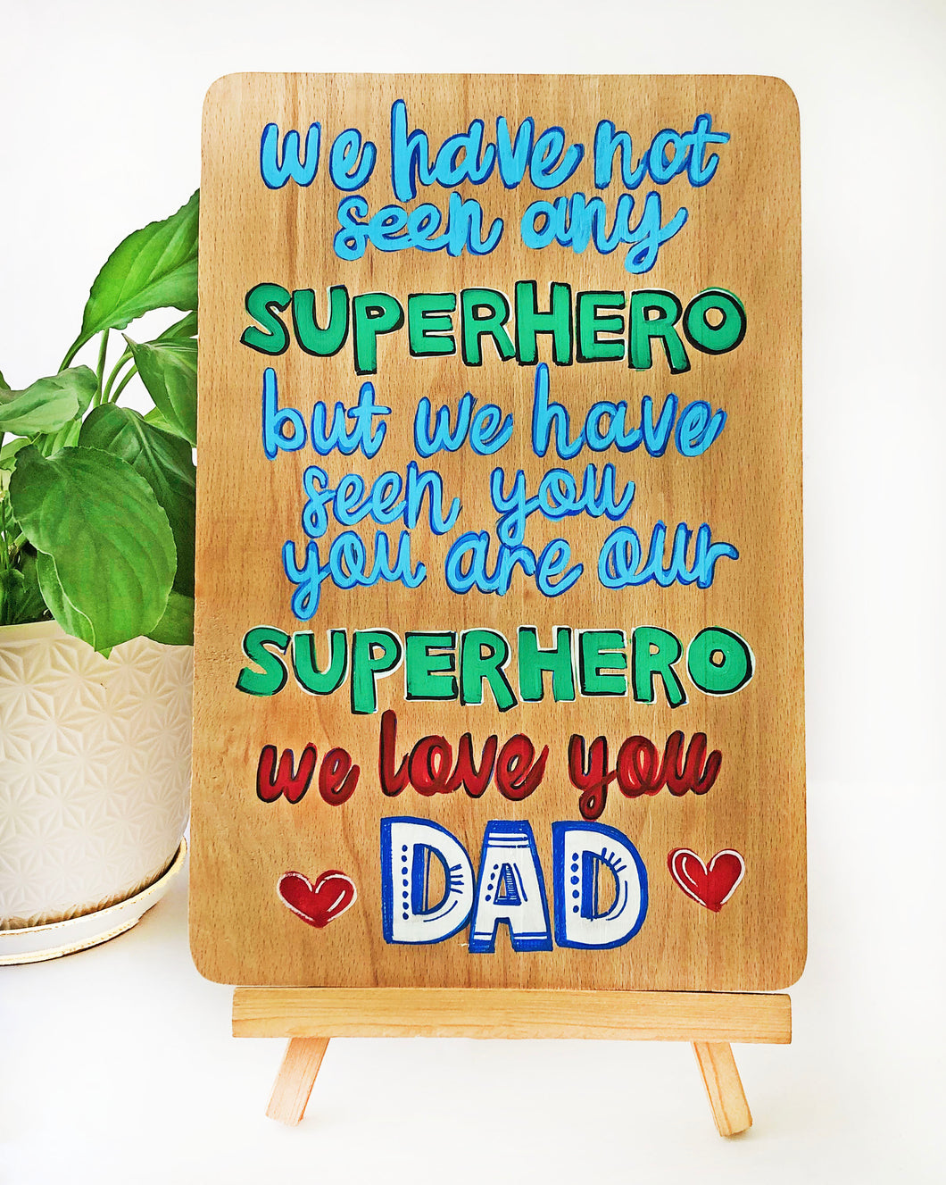 Super Dad Wooden Board