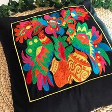 Load image into Gallery viewer, Exotic Embroidered Cushion with Tassels
