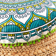 Load image into Gallery viewer, Bold Mandala Circular Cushion
